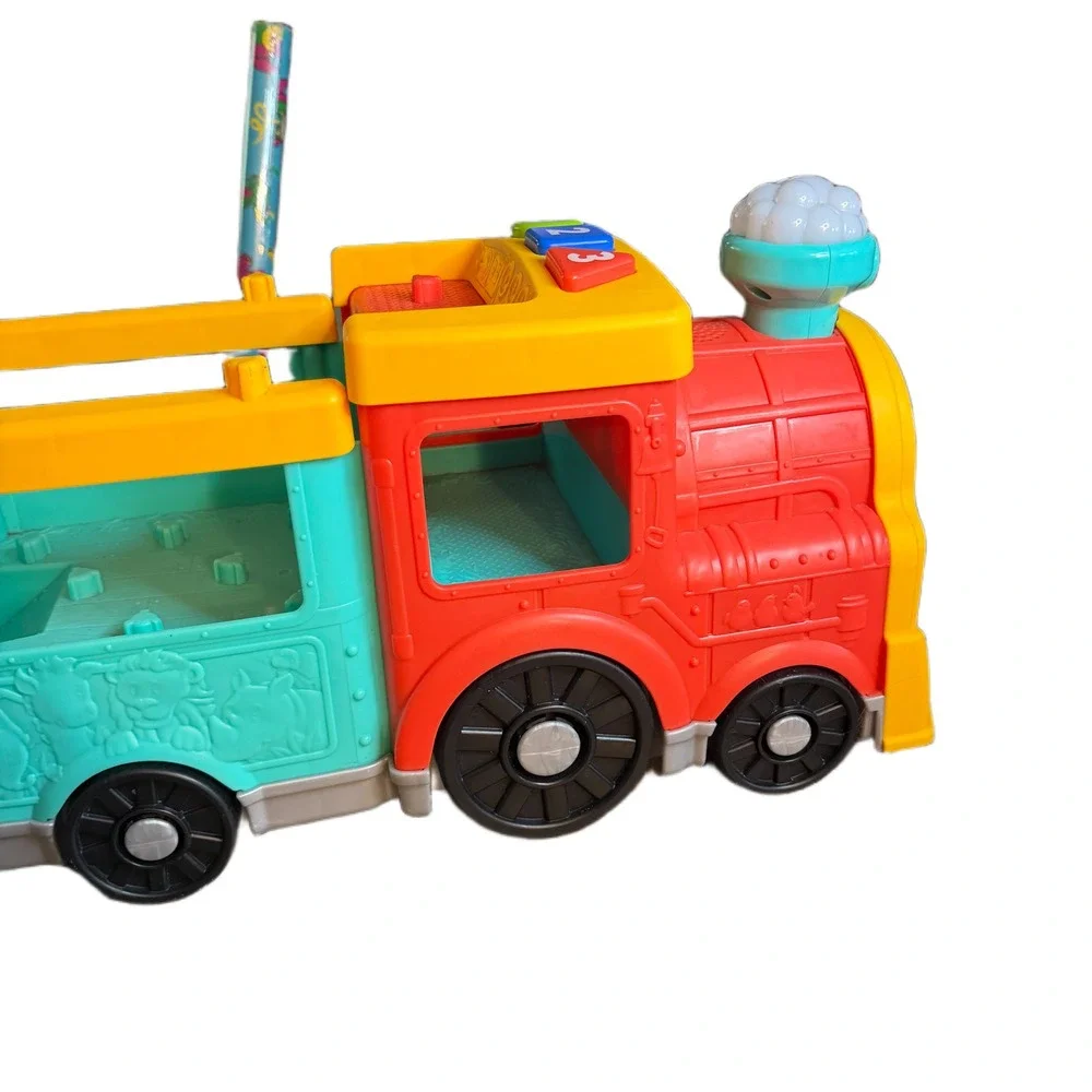 Fisher Price ABC Express Smart Stages Learning Train Red Yellow Teal Toy